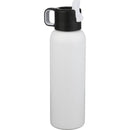Clio Eco-Friendly Straw Lid Vacuum Bottle 22 oz — White (WH) — blank left angle