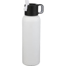 Clio Eco-Friendly Straw Lid Vacuum Bottle 22 oz — White (WH) — blank right angle