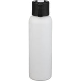 Clio Eco-Friendly Straw Lid Vacuum Bottle 22 oz — White (WH) — blank back view — 7