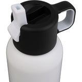 Clio Eco-Friendly Straw Lid Vacuum Bottle 22 oz — White (WH) — blank detail view — 5