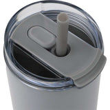 Auxo 24 oz Vacuum Insulated Straw Tumbler — Stone (ST) — blank detail view — 16