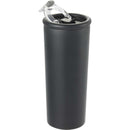 Kyser 20 oz Vacuum Tumbler with Straw — Black (BK) — blank right angle