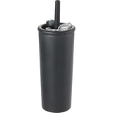 Kyser 20 oz Vacuum Tumbler with Straw — Black (BK) — blank right angle — 13