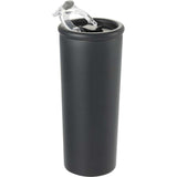 Kyser 20 oz Vacuum Tumbler with Straw — Black (BK) — blank right angle — 14