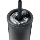 Kyser 20 oz Vacuum Tumbler with Straw — Black (BK) — blank detail view