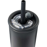 Kyser 20 oz Vacuum Tumbler with Straw — Black (BK) — blank detail view — 9