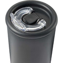 Kyser 20 oz Vacuum Tumbler with Straw — Black (BK) — blank detail view