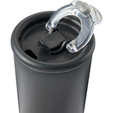 Kyser 20 oz Vacuum Tumbler with Straw — Black (BK) — blank detail view — 6