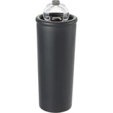 Kyser 20 oz Vacuum Tumbler with Straw — Black (BK) — blank front view — 4