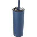 Kyser 20 oz Vacuum Tumbler with Straw — Navy (NY) — blank right angle