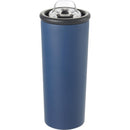 Kyser 20 oz Vacuum Tumbler with Straw — Navy (NY) — blank back view