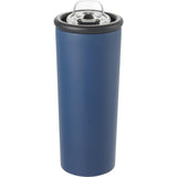 Kyser 20 oz Vacuum Tumbler with Straw — Navy (NY) — blank back view — 44