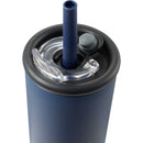 Kyser 20 oz Vacuum Tumbler with Straw — Navy (NY) — blank detail view
