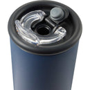 Kyser 20 oz Vacuum Tumbler with Straw — Navy (NY) — blank detail view