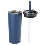 Kyser 20 oz Vacuum Tumbler with Straw — Navy (NY) — blank detail view — 42