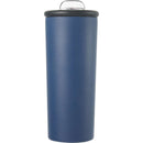 Kyser 20 oz Vacuum Tumbler with Straw — Navy (NY) — blank front view
