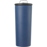 Kyser 20 oz Vacuum Tumbler with Straw — Navy (NY) — blank front view — 37
