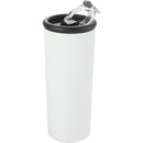 Kyser 20 oz Vacuum Tumbler with Straw — White (WH) — blank left angle