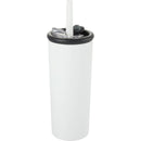 Kyser 20 oz Vacuum Tumbler with Straw — White (WH) — blank left angle