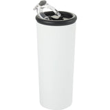 Kyser 20 oz Vacuum Tumbler with Straw — White (WH) — blank right angle — 31
