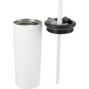 Kyser 20 oz Vacuum Tumbler with Straw — White (WH) — blank detail view