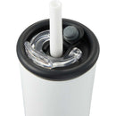 Kyser 20 oz Vacuum Tumbler with Straw — White (WH) — blank detail view