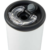 Kyser 20 oz Vacuum Tumbler with Straw — White (WH) — blank detail view — 25