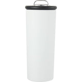Kyser 20 oz Vacuum Tumbler with Straw — White (WH) — blank front view — 22
