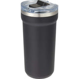 Catone 20 oz Recycled Vacuum Tumbler with Slider Lid — Black (BK) — blank left angle — 50