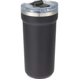 Catone 20 oz Recycled Vacuum Tumbler with Slider Lid — Black (BK) — blank right angle — 49