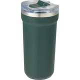 Catone 20 oz Recycled Vacuum Tumbler with Slider Lid — Green (GR) — blank left angle — 33