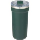 Catone 20 oz Recycled Vacuum Tumbler with Slider Lid — Green (GR) — blank back view — 31