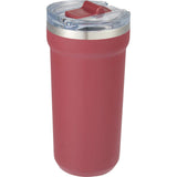 Catone 20 oz Recycled Vacuum Tumbler with Slider Lid — Maroon (MR) — blank left angle — 42