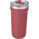 Catone 20 oz Recycled Vacuum Tumbler with Slider Lid — Maroon (MR) — blank right angle