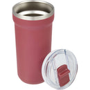 Catone 20 oz Recycled Vacuum Tumbler with Slider Lid — Maroon (MR) — blank detail view