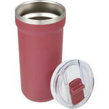 Catone 20 oz Recycled Vacuum Tumbler with Slider Lid — Maroon (MR) — blank detail view — 39