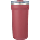 Catone 20 oz Recycled Vacuum Tumbler with Slider Lid — Maroon (MR) — blank front view