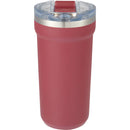 Catone 20 oz Recycled Vacuum Tumbler with Slider Lid — Maroon (MR) — blank front view