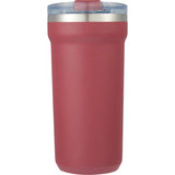 Catone 20 oz Recycled Vacuum Tumbler with Slider Lid — Maroon (MR) — blank front view — 37