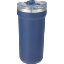Catone 20 oz Recycled Vacuum Tumbler with Slider Lid — Navy (NY) — blank right angle