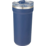Catone 20 oz Recycled Vacuum Tumbler with Slider Lid — Navy (NY) — blank right angle — 16