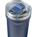 Catone 20 oz Recycled Vacuum Tumbler with Slider Lid — Navy (NY) — blank detail view