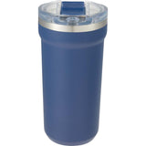 Catone 20 oz Recycled Vacuum Tumbler with Slider Lid — Navy (NY) — blank front view — 11