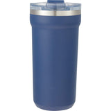 Catone 20 oz Recycled Vacuum Tumbler with Slider Lid — Navy (NY) — blank front view — 12