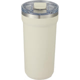 Catone 20 oz Recycled Vacuum Tumbler with Slider Lid — Taupe (TP) — blank back view — 23