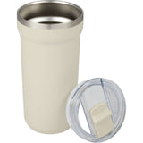Catone 20 oz Recycled Vacuum Tumbler with Slider Lid — Taupe (TP) — blank detail view — 22