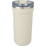 Catone 20 oz Recycled Vacuum Tumbler with Slider Lid — Taupe (TP) — blank front view — 19