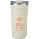 Catone 20 oz Recycled Vacuum Tumbler with Slider Lid — Taupe (TP) — decorated front view