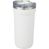 Catone 20 oz Recycled Vacuum Tumbler with Slider Lid — White (WH) — blank left angle — 9
