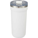 Catone 20 oz Recycled Vacuum Tumbler with Slider Lid — White (WH) — blank back view